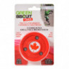 Green Biscuit puck for roller hockey